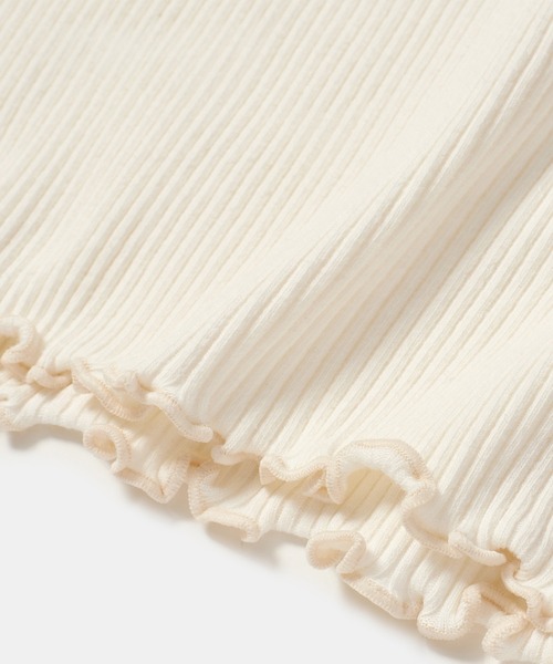 ROPE' PICNIC（ロペピクニック）の「【KIDS】配色フリルネックニットプルオーバー/WEB限定サイズ:110cm（ニット/セーター・キッズ・ブラック/キナリ・110/120/130/140/150）」の12枚目の写真
