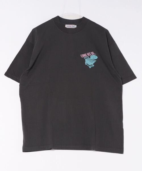 Import & Select(インポートアンドセレクト)の「【select】”The Fancy Market”ロゴ プリントショートスリーブTEE(Tシャツ/カットソー・メンズ・グリーン/オフホワイト/チャコールグレー・3/2)」の1枚目の写真