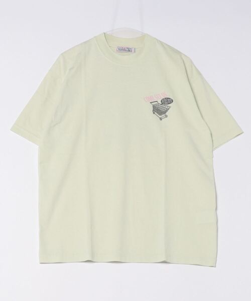 Import & Select(インポートアンドセレクト)の「【select】”The Fancy Market”ロゴ プリントショートスリーブTEE(Tシャツ/カットソー・メンズ・グリーン/オフホワイト/チャコールグレー・3/2)」の3枚目の写真