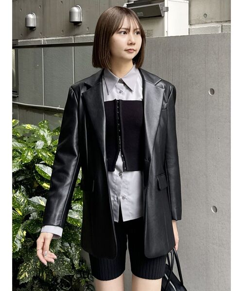 MURUA（ムルーア）の「フロントホックニットビスチェ（ニット/セーター・レディース・ブラック/アイボリー/グレー・FREE）」の16枚目の写真