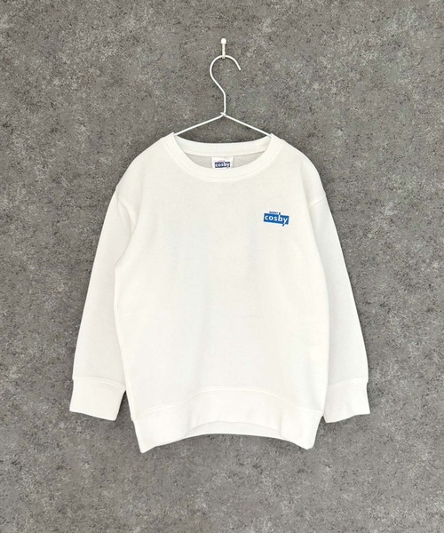 Gerry Cosby（ジェリーコスビー）の「GERRY COSBY コスビー オーバーサイズ 裏起毛トレーナー（スウェット・キッズ・オフホワイト/杢グレー/ヘザーチャコール/ブラック系その他/ホワイト系その他2/チャコールグレー/ブラック系その他3/ブラック/ブラック系その他2/ホワイト系その他/ホワイト系その他3/グリーン/ネイビー/グリーン系その他/ベージュ/ブルー系その他・110cm/120cm/130cm/140cm/150cm/160cm）」の18枚目の写真