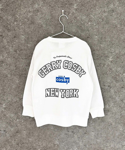 Gerry Cosby（ジェリーコスビー）の「GERRY COSBY コスビー オーバーサイズ 裏起毛トレーナー（スウェット・キッズ・オフホワイト/杢グレー/ヘザーチャコール/ブラック系その他/ホワイト系その他2/チャコールグレー/ブラック系その他3/ブラック/ブラック系その他2/ホワイト系その他/ホワイト系その他3/グリーン/ネイビー/グリーン系その他/ベージュ/ブルー系その他・110cm/120cm/130cm/140cm/150cm/160cm）」の22枚目の写真