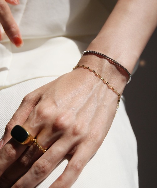 abaskdesign（アバスクデザイン）の「金属アレルギー対応 選べる5タイプ 華奢チェーンステンレスブレスレット（ブレスレット・レディース・ゴールド系その他3/ゴールド系その他2/シルバー/シルバー系その他4/シルバー系その他3/シルバー系その他2/ゴールド系その他/シルバー系その他/ゴールド/ゴールド系その他4・D/C/A/E/B）」の13枚目の写真