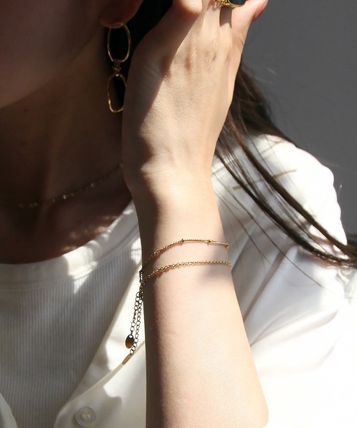 abaskdesign（アバスクデザイン）の「金属アレルギー対応 選べる5タイプ 華奢チェーンステンレスブレスレット（ブレスレット・レディース・ゴールド系その他3/ゴールド系その他2/シルバー/シルバー系その他4/シルバー系その他3/シルバー系その他2/ゴールド系その他/シルバー系その他/ゴールド/ゴールド系その他4・D/C/A/E/B）」の20枚目の写真