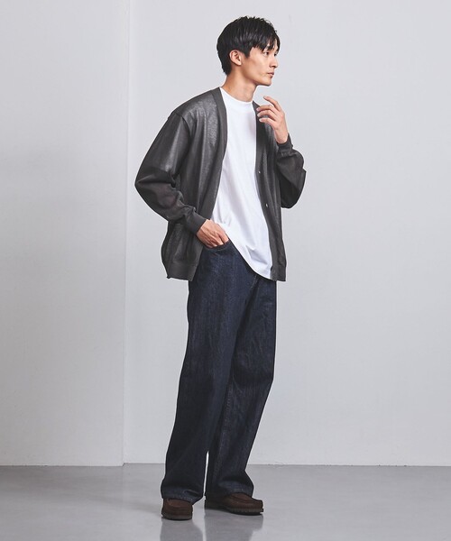 UNITED ARROWS（ユナイテッドアローズ）の「シアー カーディガン（カーディガン/ボレロ・メンズ・オリーブ/ダークグレー・S/M/L/XL）」の5枚目の写真