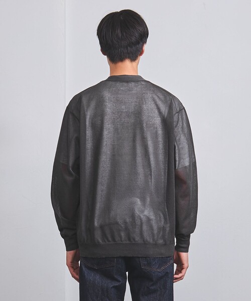 UNITED ARROWS（ユナイテッドアローズ）の「シアー カーディガン（カーディガン/ボレロ・メンズ・オリーブ/ダークグレー・S/M/L/XL）」の9枚目の写真