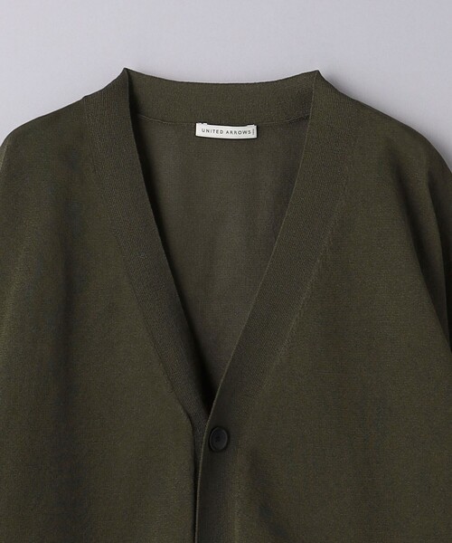 UNITED ARROWS（ユナイテッドアローズ）の「シアー カーディガン（カーディガン/ボレロ・メンズ・オリーブ/ダークグレー・S/M/L/XL）」の12枚目の写真