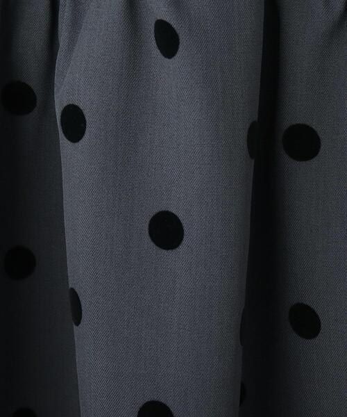 Dessin（デッサン）の「◆【リンクコーデ】フロッキードットプリントスカート（スカート・キッズ・チャコール/ブラック系・11/12/13/14）」の4枚目の写真