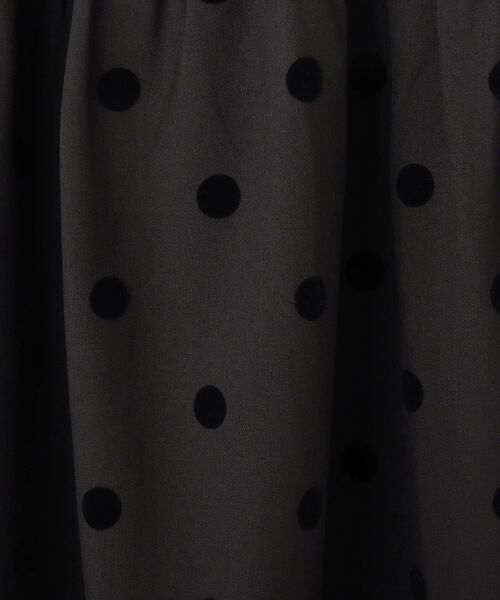 Dessin（デッサン）の「◆【リンクコーデ】フロッキードットプリントスカート（スカート・キッズ・チャコール/ブラック系・11/12/13/14）」の3枚目の写真