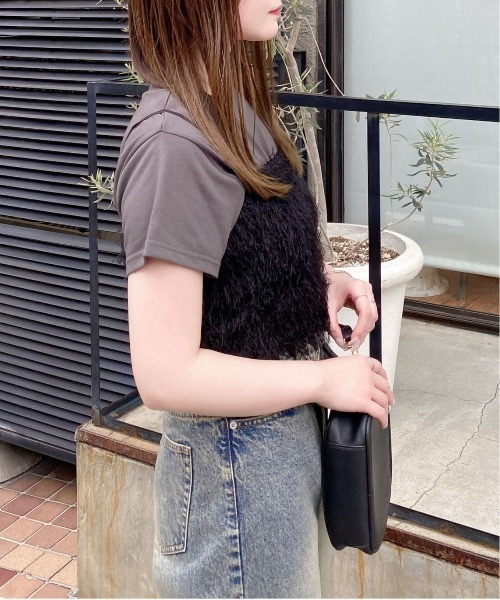 INGNI（イング）の「フェザービスチェ（ベスト・レディース・アイボリー/ブラック・M）」の17枚目の写真