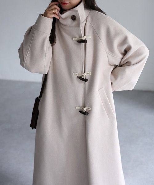 ロイスクレヨン ノーカラーロングダッフルコート 【公式通販】