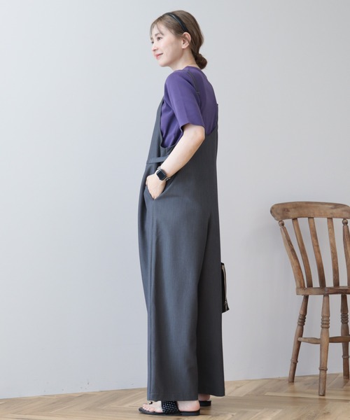 AMERICAN HOLIC（アメリカンホリック）の「イージーケアキャミサロペット（サロペット/オーバーオール・レディース・杢グレー/ブラック・M/L）」の17枚目の写真