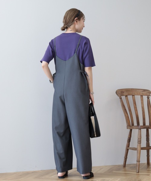 AMERICAN HOLIC（アメリカンホリック）の「イージーケアキャミサロペット（サロペット/オーバーオール・レディース・杢グレー/ブラック・M/L）」の16枚目の写真