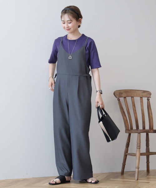 AMERICAN HOLIC（アメリカンホリック）の「イージーケアキャミサロペット（サロペット/オーバーオール・レディース・杢グレー/ブラック・M/L）」の14枚目の写真