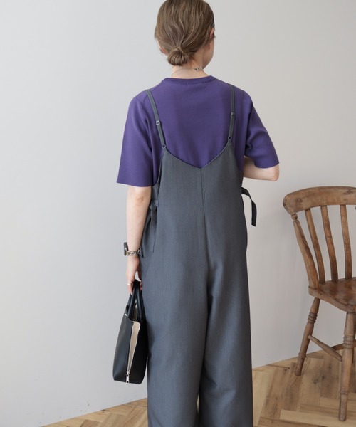 AMERICAN HOLIC（アメリカンホリック）の「イージーケアキャミサロペット（サロペット/オーバーオール・レディース・杢グレー/ブラック・M/L）」の12枚目の写真