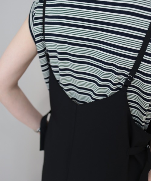 AMERICAN HOLIC（アメリカンホリック）の「イージーケアキャミサロペット（サロペット/オーバーオール・レディース・杢グレー/ブラック・M/L）」の20枚目の写真