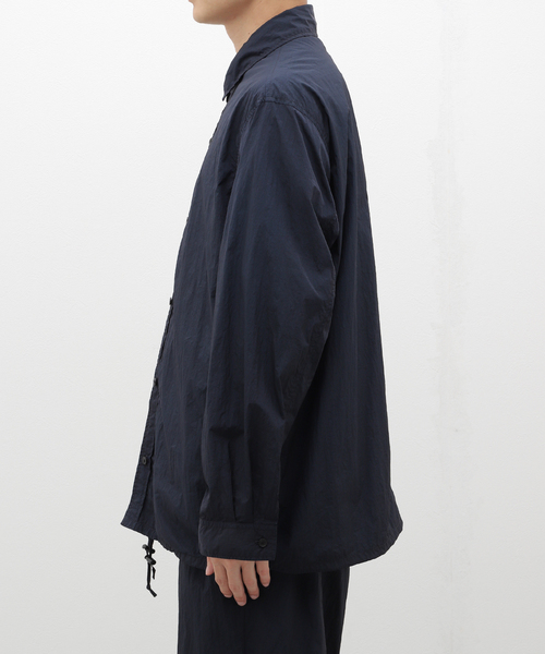 ATON（エイトン）の「ATON (エイトン) HANDE DYED NYLON SHIRT JACKET BLAGCW0204（シャツ/ブラウス・メンズ・ブラック/ネイビー・4/6）」の20枚目の写真