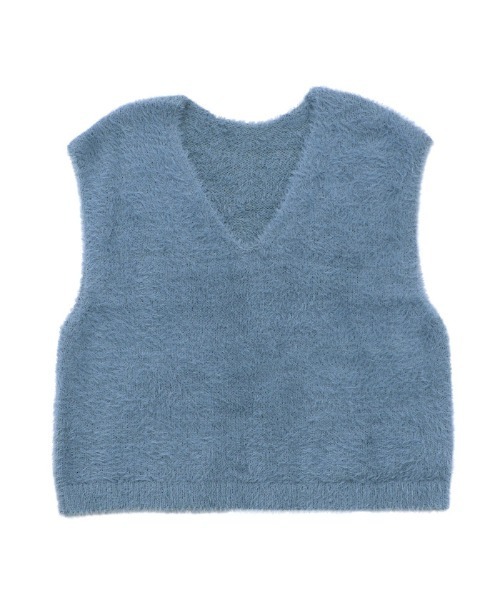 セール】シャギーVネックベスト（ベスト）｜select MOCA（セレクトモカ