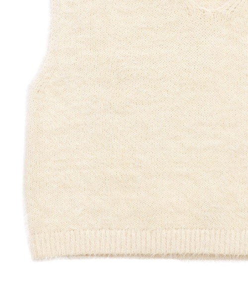 select MOCA（セレクトモカ）の「シャギーVネックベスト（ベスト