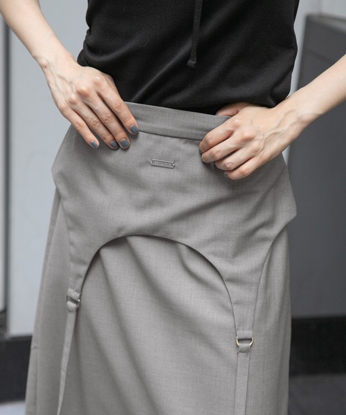 3.3 Field Trip （3.3フィールドトリップ）の「3.3 Field Trip／ガーターベルトスカート（スカート・レディース・グレー/チャコール・SMALL/MEDIUM）」の9枚目の写真