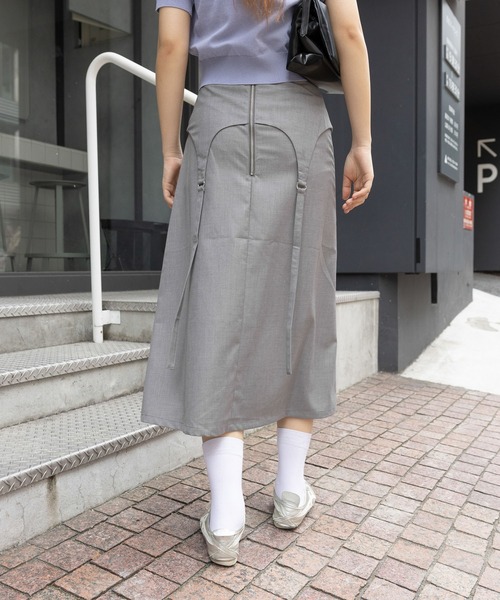 3.3 Field Trip （3.3フィールドトリップ）の「3.3 Field Trip／ガーターベルトスカート（スカート・レディース・グレー/チャコール・SMALL/MEDIUM）」の15枚目の写真