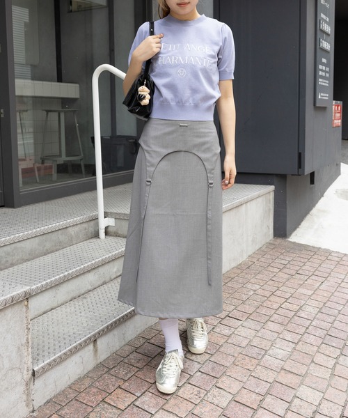 3.3 Field Trip （3.3フィールドトリップ）の「3.3 Field Trip／ガーターベルトスカート（スカート・レディース・グレー/チャコール・SMALL/MEDIUM）」の11枚目の写真