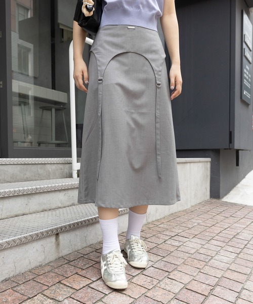 3.3 Field Trip （3.3フィールドトリップ）の「3.3 Field Trip／ガーターベルトスカート（スカート・レディース・グレー/チャコール・SMALL/MEDIUM）」の13枚目の写真