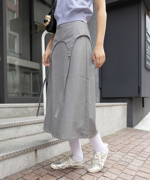 3.3 Field Trip （3.3フィールドトリップ）の「3.3 Field Trip／ガーターベルトスカート（スカート・レディース・グレー/チャコール・SMALL/MEDIUM）」の14枚目の写真
