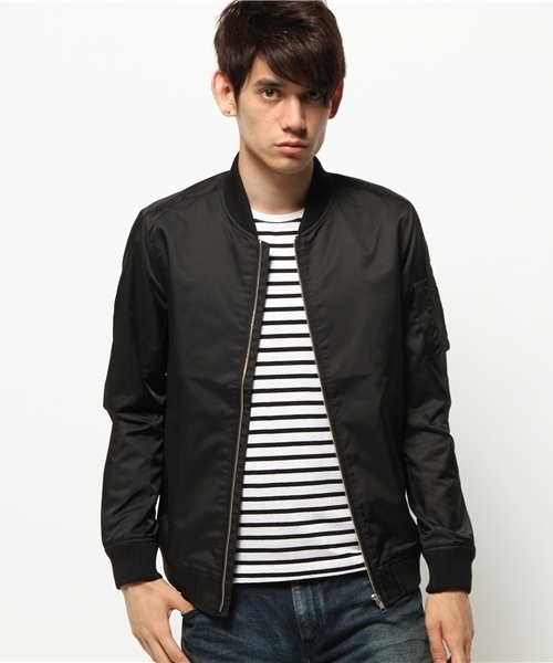 VENCEEXCHANGE（ヴァンスエクスチェンジ）の「エステルツイルMA-1       （MA-1・メンズ・ダークグリーン/ブラック・MEDIUM/LARGE）」の4枚目の写真