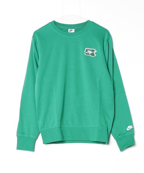 NIKE（ナイキ）の「ナイキ NIKE ナイキ クラブ FT ボルト L/S クルー（スウェット・メンズ・ブラック/ネイビー/グリーン/クリーム・3L/LL/L/M/S）」の3枚目の写真