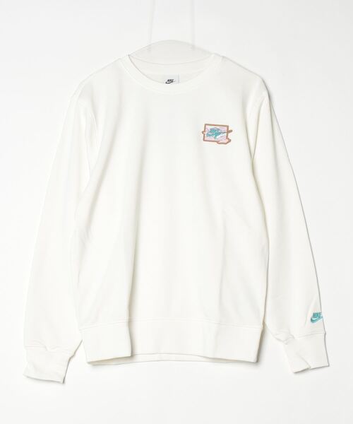 NIKE（ナイキ）の「ナイキ NIKE ナイキ クラブ FT ボルト L/S クルー（スウェット・メンズ・ブラック/ネイビー/グリーン/クリーム・3L/LL/L/M/S）」の2枚目の写真