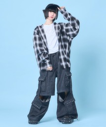 Hauls（ハウルズ）の「フード付きBIG気にピシャツ（シャツ