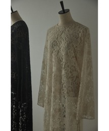 BLACK BY MOUSSY | lace long dress(レースロングドレス)(ワンピース)
