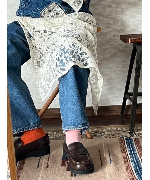 BLACK BY MOUSSY（ブラックバイマウジー）の「lace long dress(レースロングドレス)（ワンピース・レディース・オフホワイト/ブラック・1/2）」の22枚目の写真