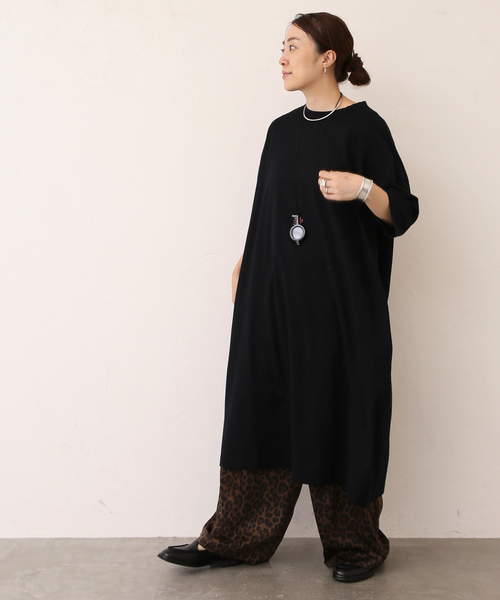 JOURNAL STANDARD LUXE(ジャーナルスタンダード ラックス)の「《追加》クラシックテンジク スタンダードクルーネックワンピース(ワンピース・レディース・パープル/ブラック・SMALL/MEDIUM)」の9枚目の写真