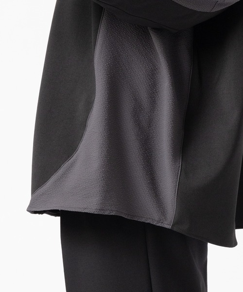 Jieda(ジエダ)の「SWITCHING SHIRT(シャツ/ブラウス・メンズ・ブラック/グレー・1/2)」の3枚目の写真