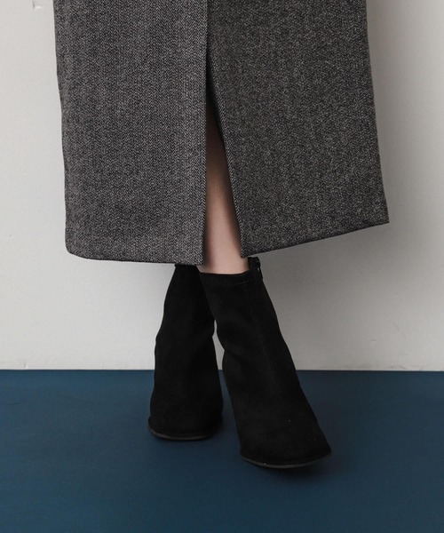SENSE OF PLACE by URBAN RESEARCH(センスオブプレイスバイアーバンリサーチ)の「『消臭』スクエアトウセンターシームストレッチブーツ(ブーツ・レディース・ブラック/ブラック系その他/シルバー・SMALL/MEDIUM/LARGE)」の17枚目の写真