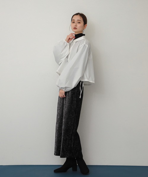 SENSE OF PLACE by URBAN RESEARCH(センスオブプレイスバイアーバンリサーチ)の「『消臭』スクエアトウセンターシームストレッチブーツ(ブーツ・レディース・ブラック/ブラック系その他/シルバー・SMALL/MEDIUM/LARGE)」の21枚目の写真