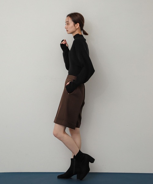 SENSE OF PLACE by URBAN RESEARCH(センスオブプレイスバイアーバンリサーチ)の「『消臭』スクエアトウセンターシームストレッチブーツ(ブーツ・レディース・ブラック/ブラック系その他/シルバー・SMALL/MEDIUM/LARGE)」の22枚目の写真