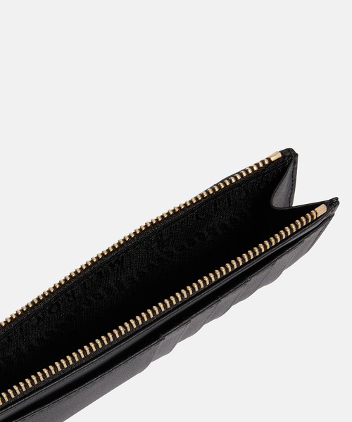 セール】【メトロシティ】牛革 長財布 キルティング ファスナー