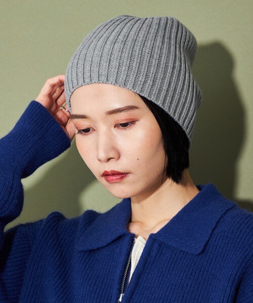 CITEN(シテン)の「<CITEN>オールシーズンビーニー(ニットキャップ/ビーニー・レディース・ブラウン/オレンジ/ブラック/グレー・FREE)」の6枚目の写真