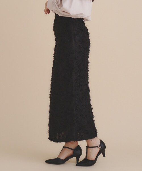 セール】《美人百花掲載》カットジャカードタイトスカート