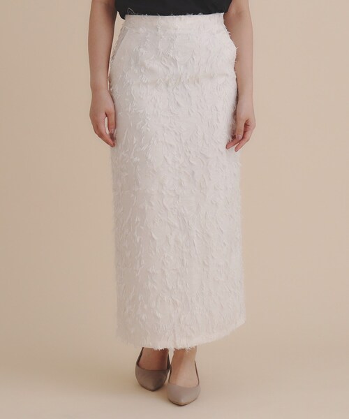 セール】《美人百花掲載》カットジャカードタイトスカート