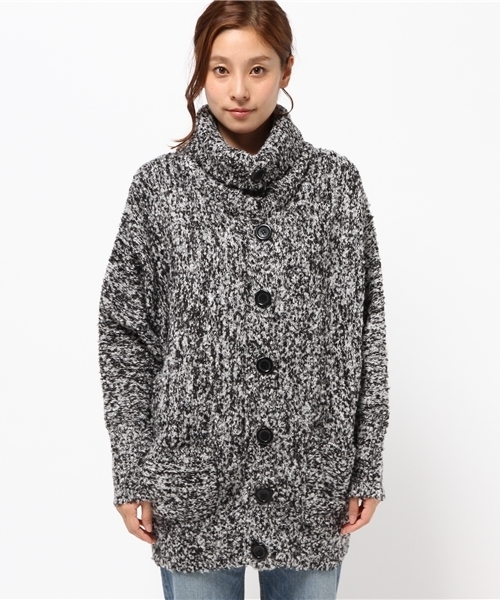 VENCEEXCHANGE（ヴァンスエクスチェンジ）の「アルパカ混ドルマンカーディガン（カーディガン/ボレロ・レディース・オフホワイト/ダークグリーン/ブルー/ブラック・MEDIUM）」の11枚目の写真