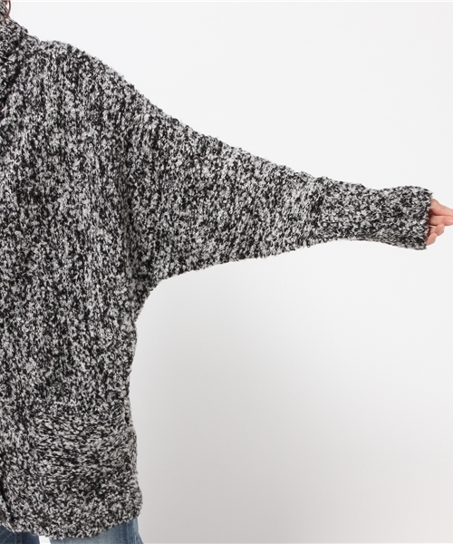 VENCEEXCHANGE（ヴァンスエクスチェンジ）の「アルパカ混ドルマンカーディガン（カーディガン/ボレロ・レディース・オフホワイト/ダークグリーン/ブルー/ブラック・MEDIUM）」の5枚目の写真