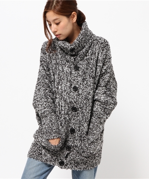 VENCEEXCHANGE（ヴァンスエクスチェンジ）の「アルパカ混ドルマンカーディガン（カーディガン/ボレロ・レディース・オフホワイト/ダークグリーン/ブルー/ブラック・MEDIUM）」の19枚目の写真