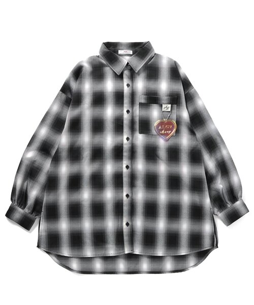 algy（アルジー）の「チャーム付きシャツ（シャツ/ブラウス・キッズ・ブラック/グリーン/インディゴブルー・SMALL/MEDIUM/X-SMALL/XX-SMALL/XXX-SMALL）」の12枚目の写真