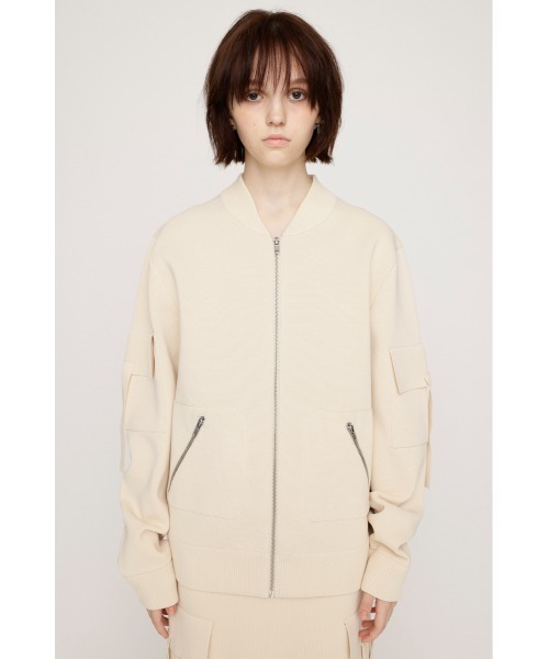 新品未使用タグ付６０%OFF❣️STUNNING LURE ホワイトニットブルゾン STUNNING LURE(スタニングルアー)｜ハイツイストニットブルゾン