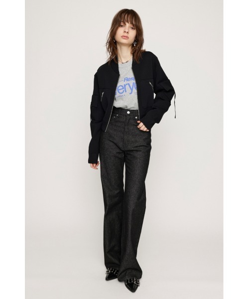SLY（スライ）の「【2サイズ展開】FINE TOUCH KNIT BZ ファイン タッチ ニット ブルゾン（ブルゾン・レディース・アイボリー/ブラック/ブルー・2/1）」の16枚目の写真