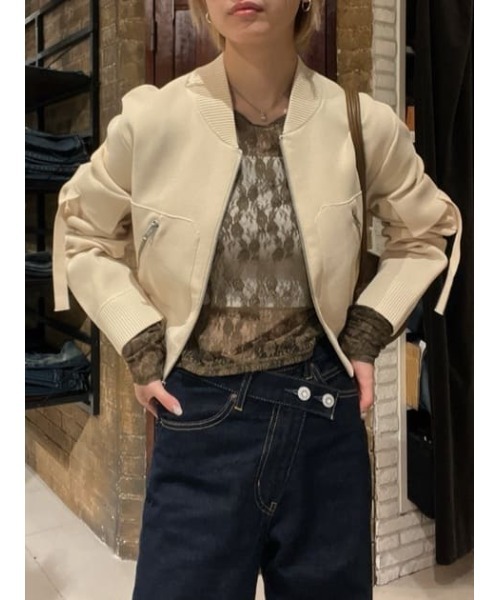 SLY（スライ）の「【2サイズ展開】FINE TOUCH KNIT BZ ファイン タッチ 
